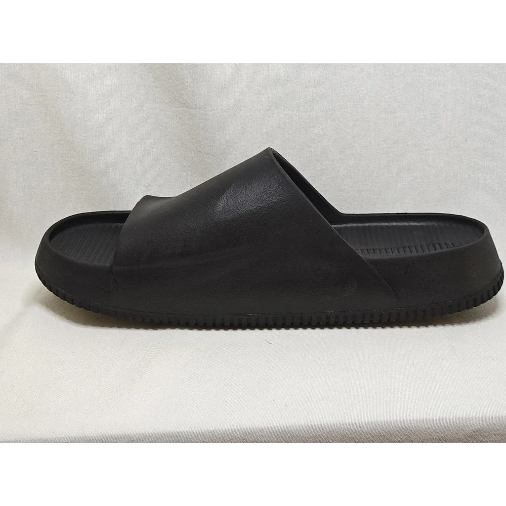 Nike Calm Slides Men's BLACK / BLACK Men's 17 Women's 18 Sandals‎ Flip Flops